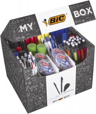 Sada písacích potrieb, BIC "Box", 124 kusov