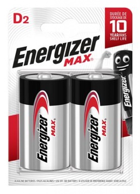 Batéria, D, veľkokapacitná, 2 ks, ENERGIZER "Max"