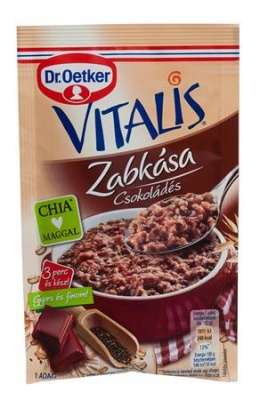 Ovsená kaša, 60 g, DR. OETKER, "Vitalis", čokoládová