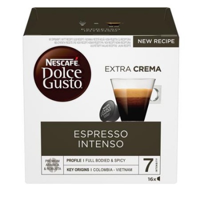 Kávové kapsule, 16 ks,  NESCAFÉ DOLCE GUSTO "Espresso Intenso"