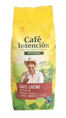 Káva, pražená, zrnková, 1000 g, CAFÉ INTENCIÓN "Professional Café Créme Especial BIO"