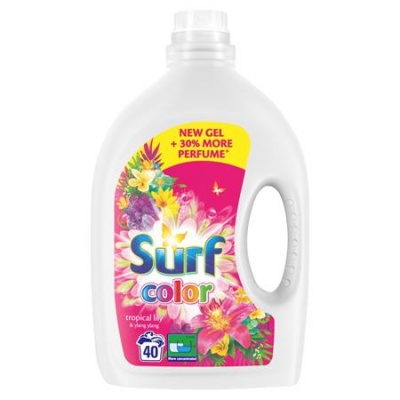 Prací gél, 40 pracích dávok, 2 l, SURF "Tropical"