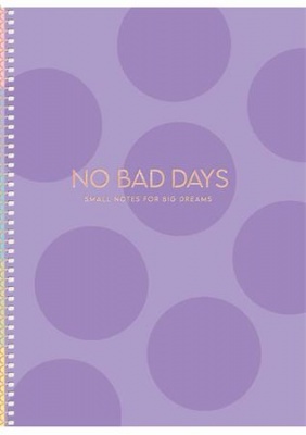 Špirálový zošit, B5, štvorčekový, 80 listov, tvrdá obálka, SHKOLYARYK "No bad days", mix