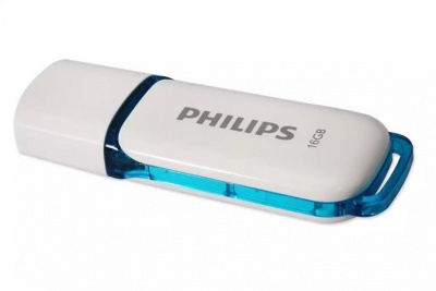 USB kľúč, 16GB, USB 2.0, PHILIPS "Snow", biela